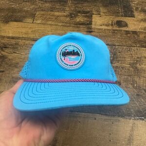 Melin Coronado Hydro Neon Collection Hat Blue Pink Snapback Mens XL Cap Retro